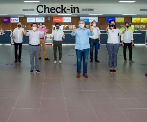 Visita de Duque al aeropuerto de Barranquilla.