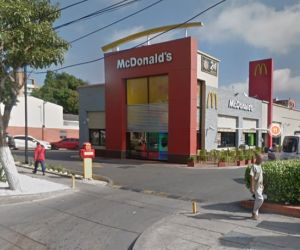 Esta fue la sede del McDonalds afectada.