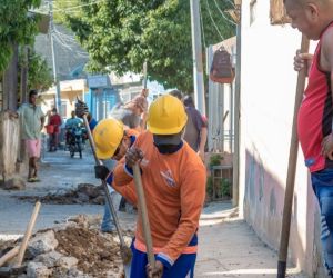 Obras de la Essmar en Colinas del Pando.