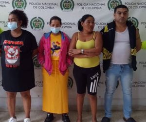 Presuntos integrantes de Los Malamberos, quienes fueron enviados a prisión como posibles autores de tráfico de estupefacientes en Malambo