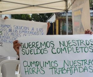 Siguen sin cobrar los trabajadores. 