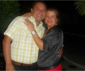 Heriberto junto a su esposa. 