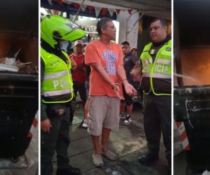 Hombre implicado en la queda de contenedor de basura 