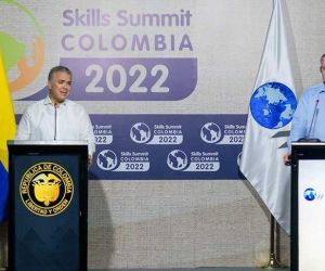 Durante las sesiones de trabajo de la IV Skills Summit 2022 de la OCDE en Cartagena