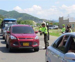 Controles viales en Semana Santa.