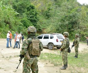    En el sector se encuentran las tropas del Batallón de Alta Montaña solicitadas.