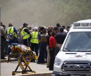 Escena del colegio donde se registró el tiroteo.