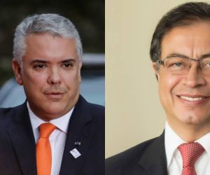 Iván Duque y Gustavo Petro.