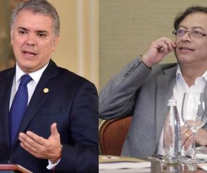 Iván Duque y Gustavo Petro.