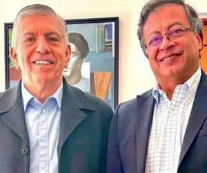 César Gaviria y Gustavo Petro.