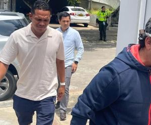 Carlos Bacca reunido con Alejandro Char y Fuad Char.