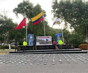 Droga incautada en Barranquilla.