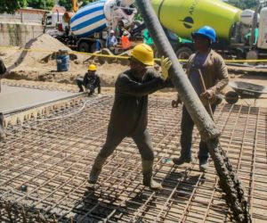 Obra de la planta de tratamiento El Pozo.