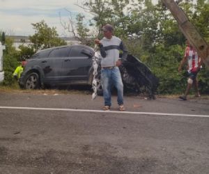 El accidente en la vía