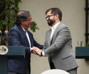 Gustavo Petro y Gabriel Boric