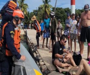 turista rescatada de cayo acuario 