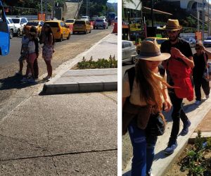 A través de imágenes quedó registrada la odisea para cruzar esta carretera
