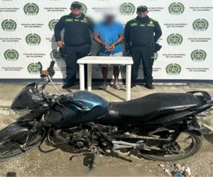 Policía Metropolitana de Santa Marta. Capturado.