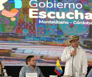 Presidente Gustavo Petro en Montelíbano, Córdoba.