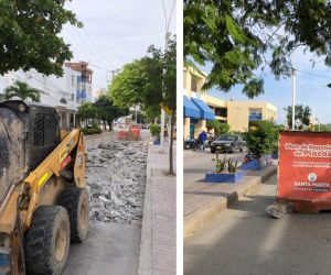 Obras de mejoramiento vial.