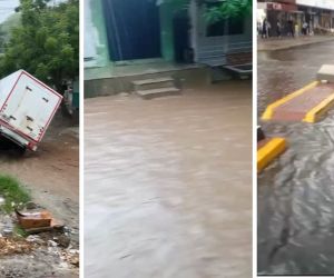 Afectaciones por la lluvia.