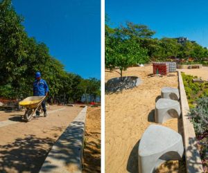 Avances de obras en el Polideportivo