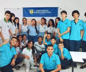 Estudiantes de la Institución Educativa Departamental 'Camilo Torres'.