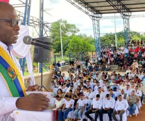 Armel Caracas durante su posesión.