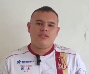 Alejandro Montenegro, agresor del jugador de Millonarios, Daniel Cataño.