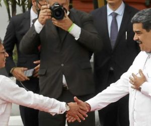 Los Presidentes de Colombia, Gustavo Petro, y Venezuela, Nicolás Maduro.