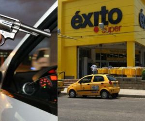 El atraco ocurrió en el parqueadero del supermercado