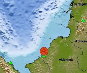 Epicentro del temblor.