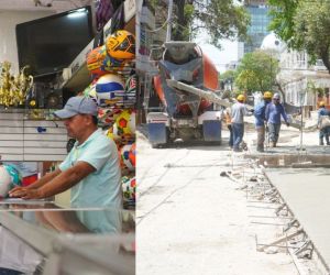 Trabajos en la carrera quinta