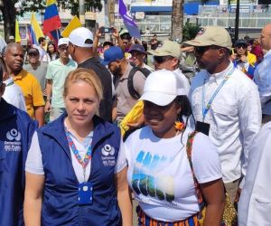 Francia Márquez en marcha por el día del trabajo 