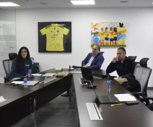 Reunión entre directivos de la FCF y la FIFA.