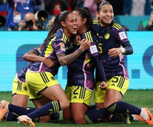 Celebración de la selección Colombia femenina.