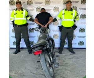 Policía Metropolitana de Santa Marta. Capturado.
