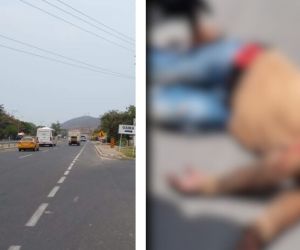 El cuerpo quedó tendido en la vía