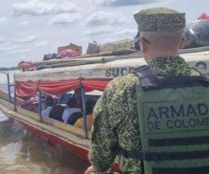 Personal de la Armada en operativos de búsqueda en Magangué