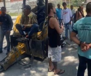 Protestas en El Rodadero.