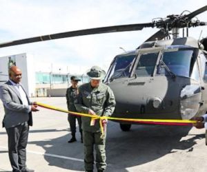 El evento de entrega de los helicópteros fue en Bogotá