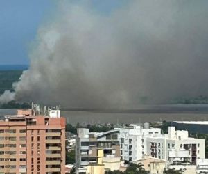 Quemas en Isla Salamanca.