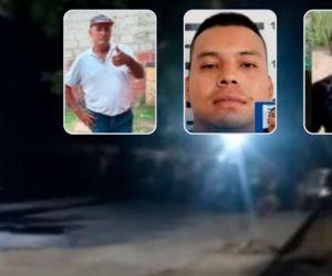 Lugar de los hechos y los tres asesinados en El Copey