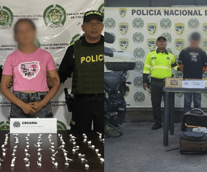 Capturados con cocaína 