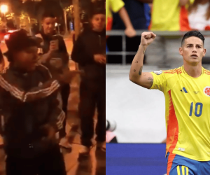 Joven samario sorprende a James con freestyle en las calles de Madrid