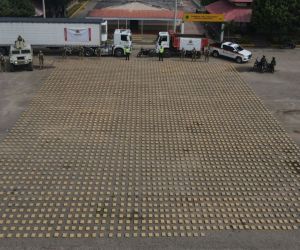 Droga incautada en La Guajira.