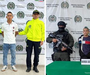 Libardo Elías Navarro, alias Chipilín, y Andrés Felipe Pacheco, alias El Gato.