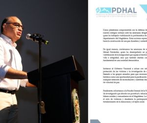 El alcalde Carlos Pinedo expresó su solidaridad ante las amenazas.