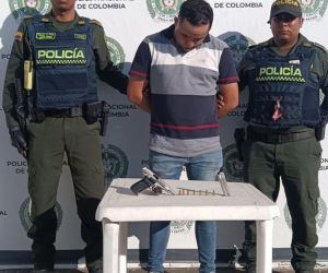Hombre capturado en Santa Marta.