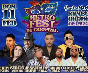 Nómina del Metrofest, evento cancelado.